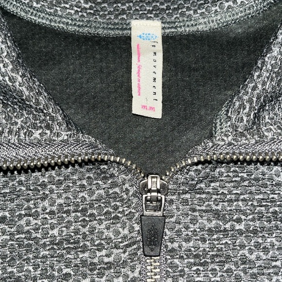 Free People Movement Off The Grid Jacket Flare Sleeve Charcoal Combo Medium - Picture 8 of 9